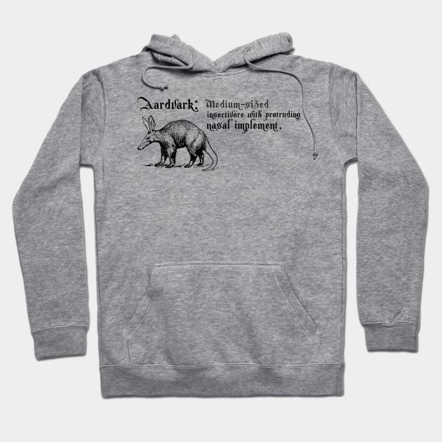 Aardvark Blackadder Hoodie by Popmosis Design